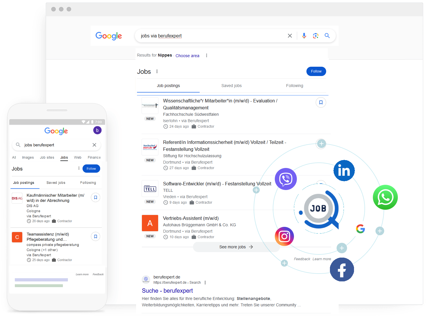 Ihre Stellenanzeige bei Google sichtbar machen